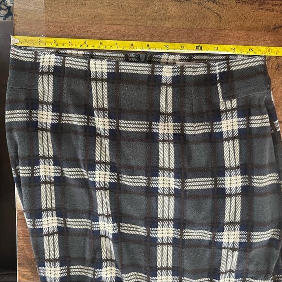 41 Hawthorn Mini Skirt Womens Size Medium Plaid Gray Brown Academia Schoolgirl - Picture 8 of 9